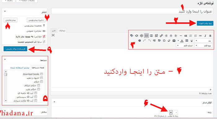 تصویر بخش نوشتار